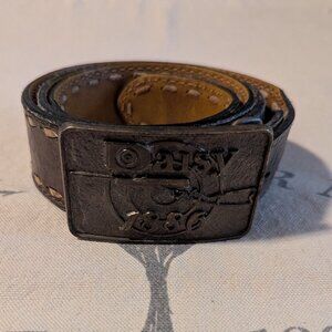 Tony Lama Leather Belt  with Daisy 1886 Buckle